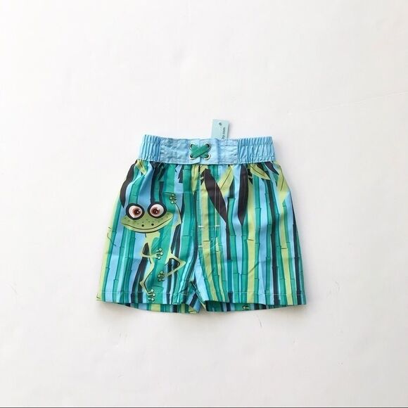 Nano NWT front bamboo print swin shorts 12 months - Picture 1 of 2